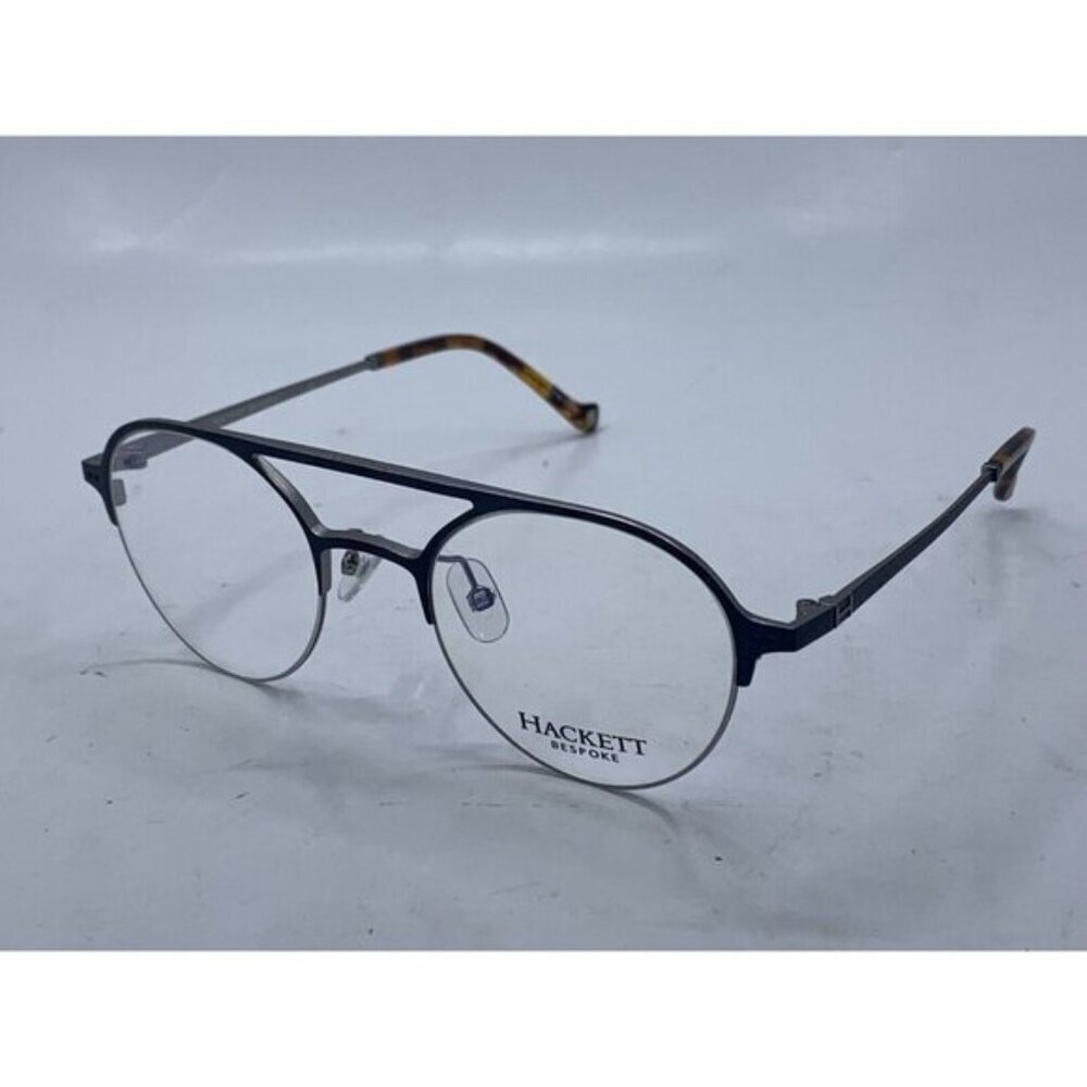 HACKET BESPOKE HEB249 689 49 21 145  Blue Brown Metal Plastic Eyewear Glasses